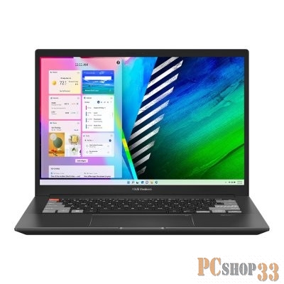 ASUS Vivobook Pro 14 M7400QE-KM117 R7-5800H/16Gb/512Gb M.2 SSD/14,0 OLED WQXGA+ (2880 x 1800) 90Hz/GeForceRTX 3050Ti 4Gb/WiFi6/BT/Backlit KB/No OS/1.4Kg/Black/DIALPAD