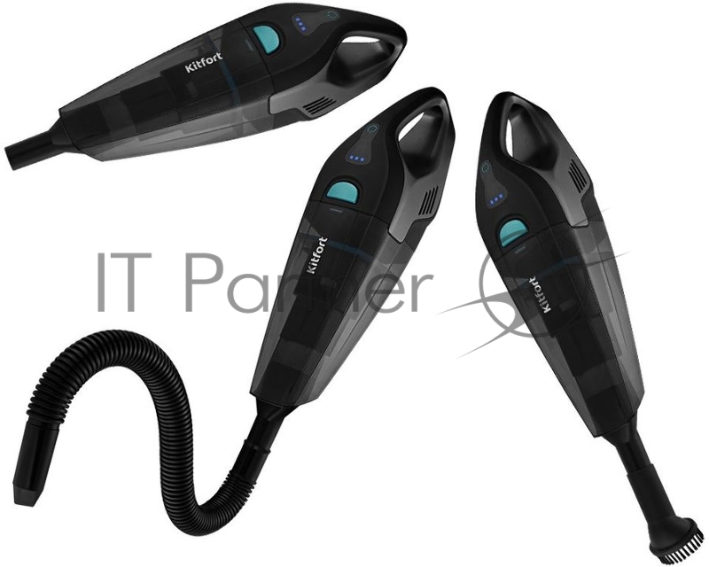 Пылесос ручной Kitfort КТ-5148 150Вт черный/бирюзовый
