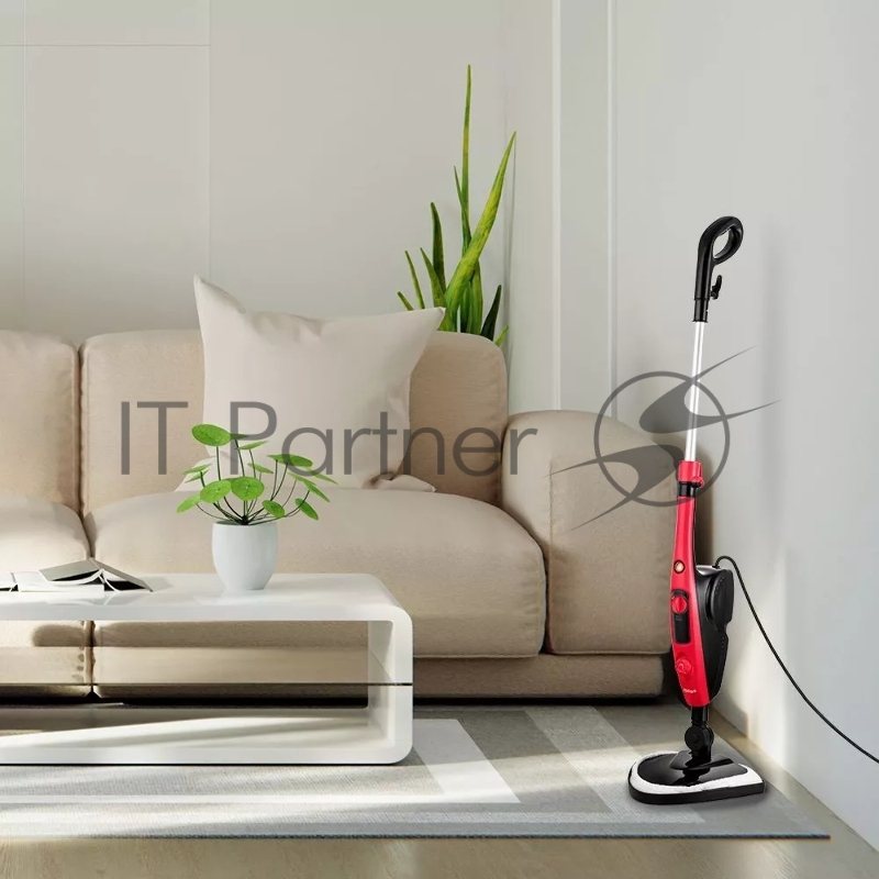 Швабра паровая Kitfort КТ-1017-1 1300Вт черный/красный