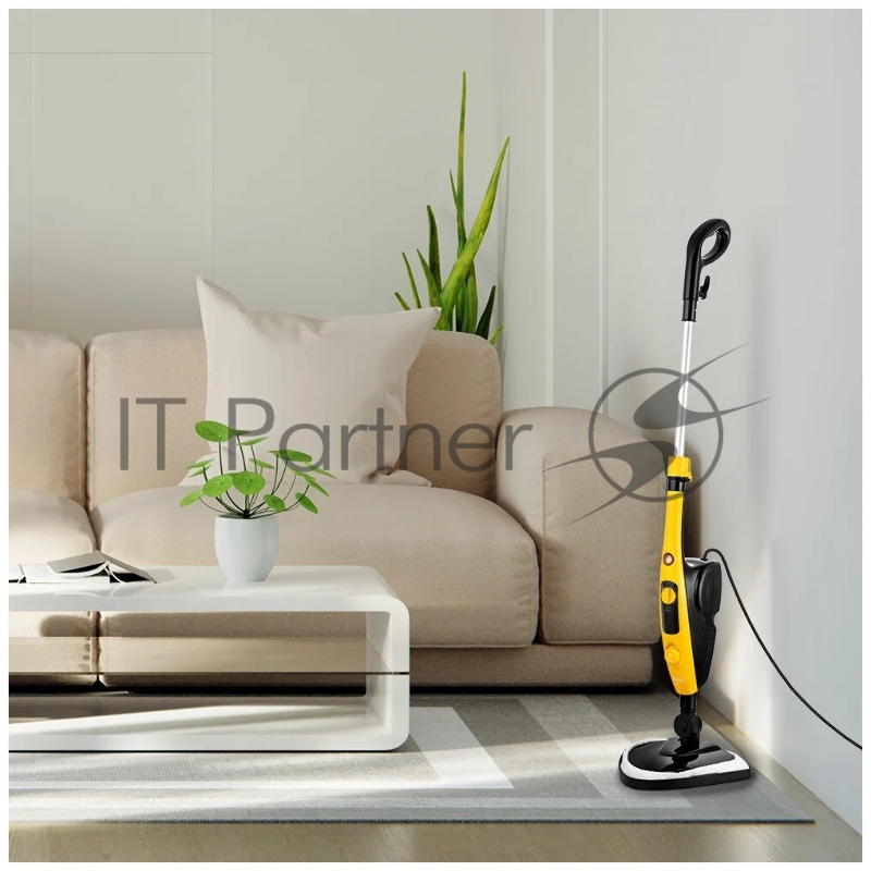 Швабра паровая Kitfort КТ-1017-3 1300Вт черный/желтый