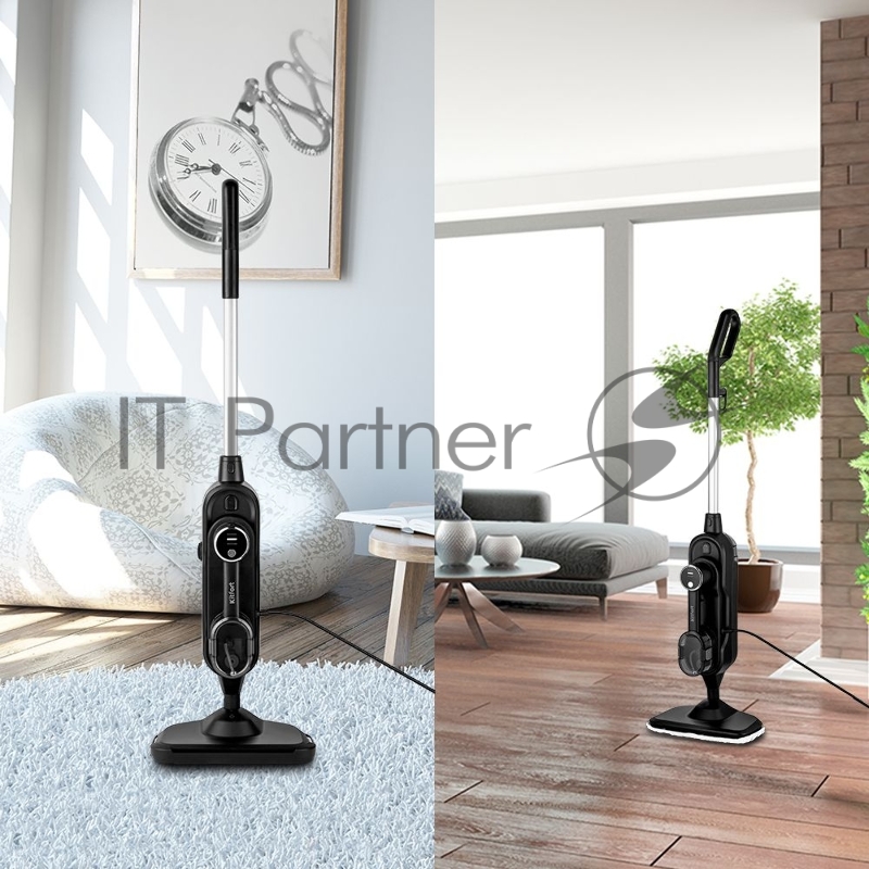 Швабра паровая Kitfort КТ-1018 1300Вт черный