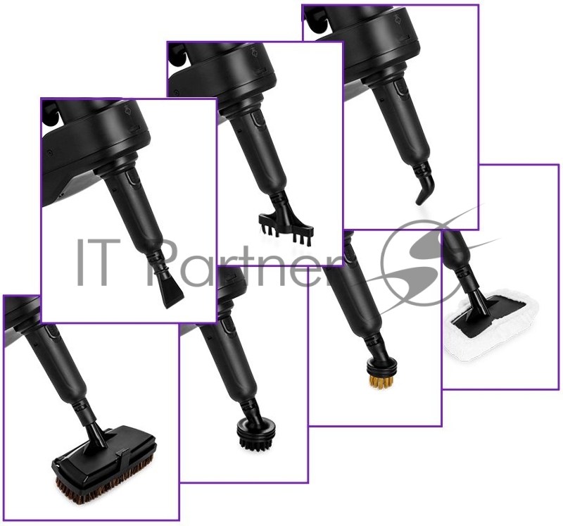 Швабра паровая Kitfort КТ-1018 1300Вт черный