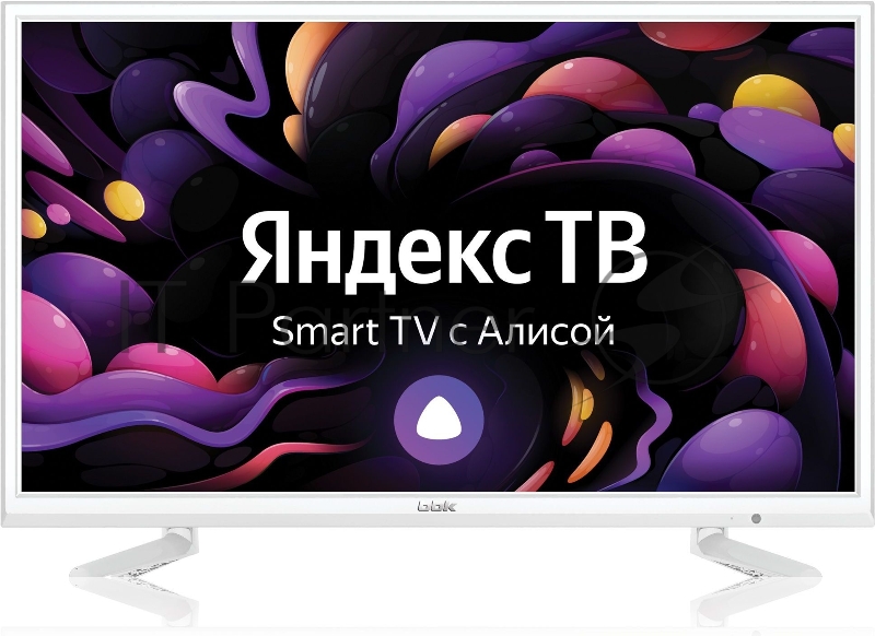 Телевизор LED BBK 24 24LEX-7288/TS2C (W) Яндекс.ТВ белый HD 50Hz DVB-T2 DVB-C DVB-S2 WiFi Smart TV (RUS)