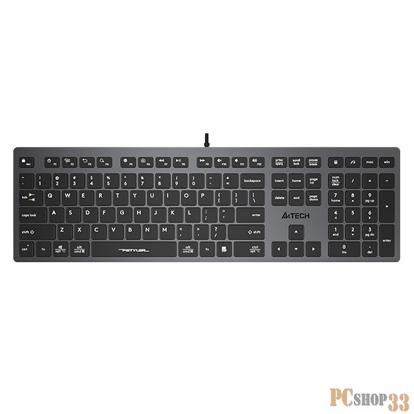 Клавиатура A4Tech Fstyler FX50 серый USB slim Multimedia (FX50 GREY)