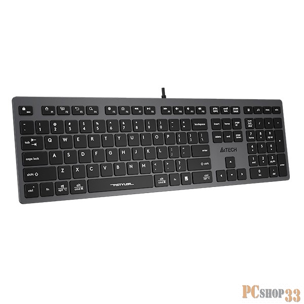 Клавиатура A4Tech Fstyler FX50 серый USB slim Multimedia (FX50 GREY)