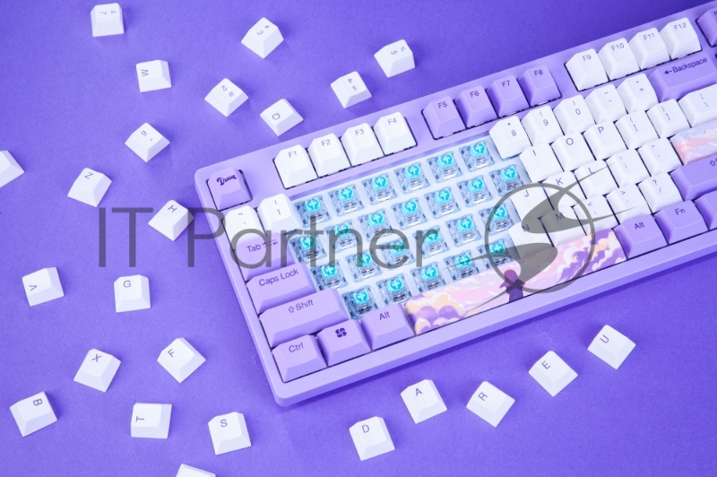 Клавиатура механическая проводная Dareu A87L Dream (фиолетовый, серия сон), 87 клавиш, подключение USB - TypeC, раскладка ENG/RUS