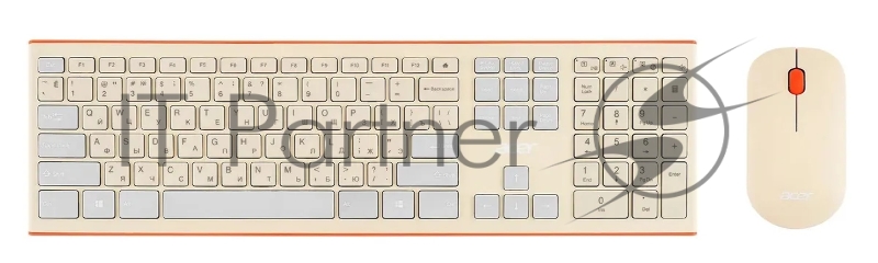 Клавиатура + мышь Acer OCC200 клав:бежевый мышь:бежевый USB беспроводная slim Multimedia