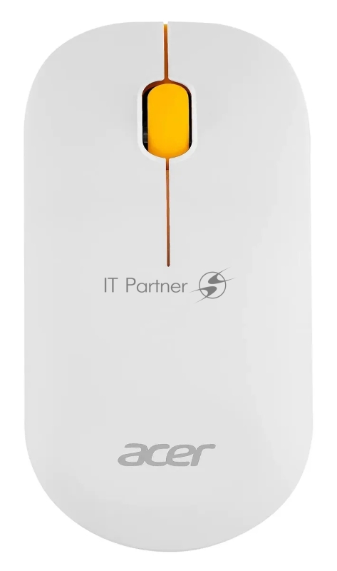 Клавиатура + мышь Acer OCC200 клав:жёлтый мышь:жёлтый USB беспроводная slim Multimedia