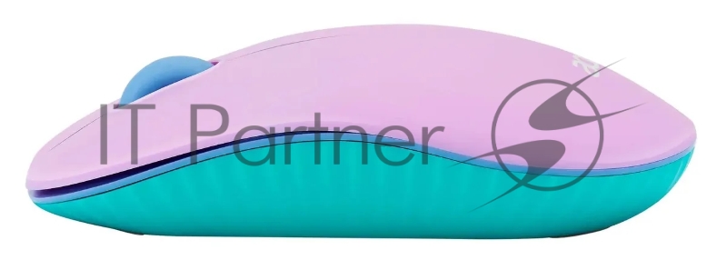 Мышь Acer OMR200 зеленый/фиолетовый оптическая (1200dpi) беспроводная USB для ноутбука (2but)