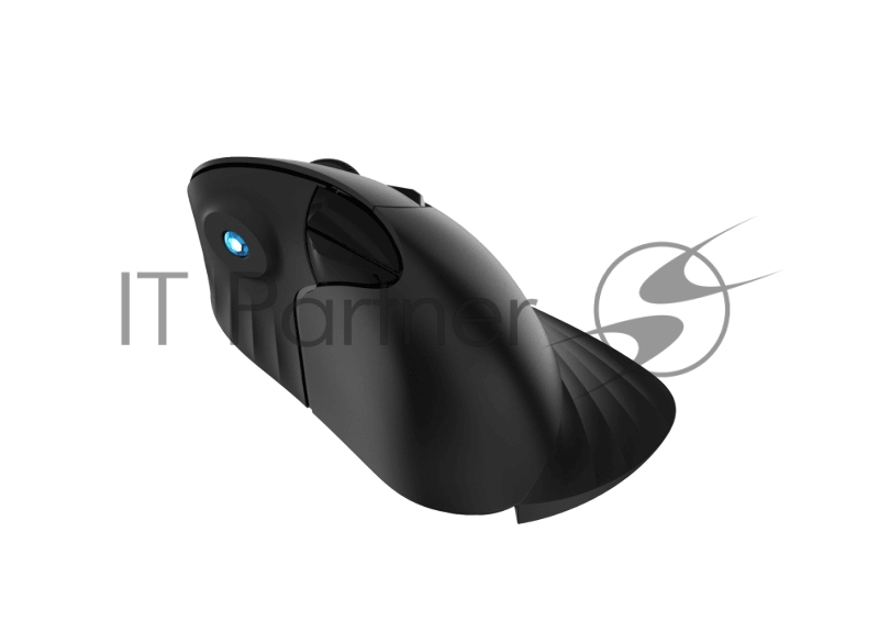 Мышь вертикальная беспроводная Dareu LM138G Full Black (полностью черная), DPI 800/1200(Default)/1600, ресивер 2.4GHz, размер 67.5x117x76мм