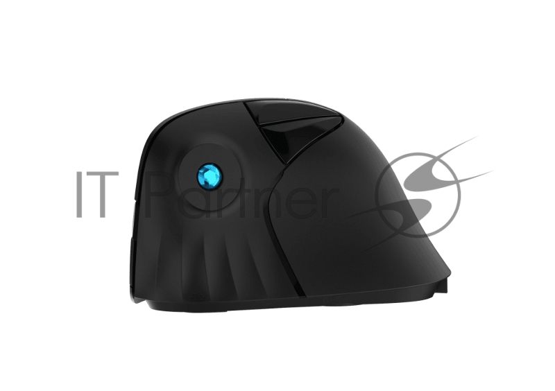 Мышь вертикальная беспроводная Dareu LM138G Full Black (полностью черная), DPI 800/1200(Default)/1600, ресивер 2.4GHz, размер 67.5x117x76мм