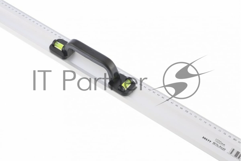 Линейка-уровень, 1000 мм, металлическая, пластмассовая ручка 2 глазка// Matrix