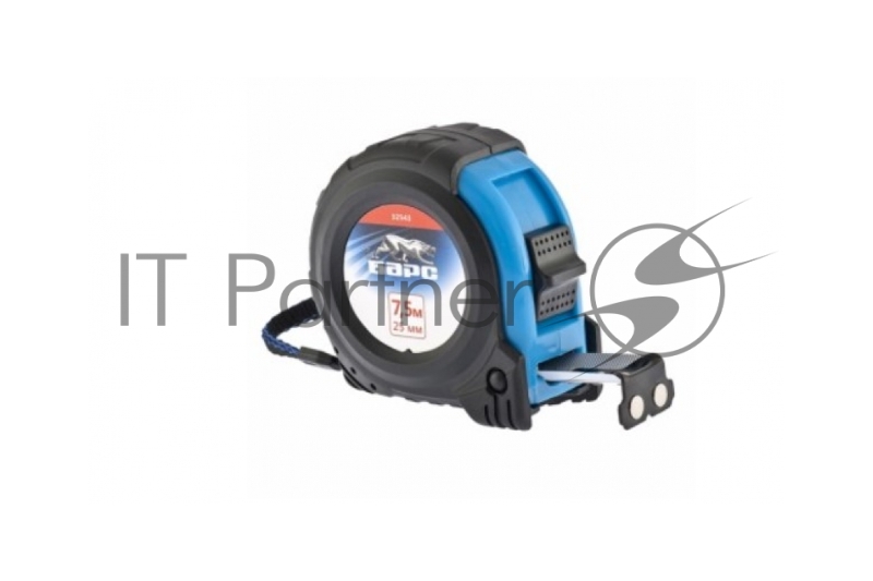 Рулетка Вектор 7,5 м х 25 мм, утолщенное полотно, магнитный зацеп, обрезиненный корпус// Барс