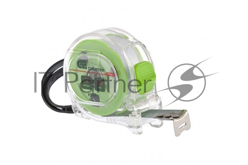 Рулетка Кварц, прозрачный корпус, амортизатор, 3 м х 16 мм// Сибртех