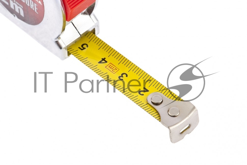 Рулетка Chrom, 2 м x 13 мм, хромированный корпус// Matrix