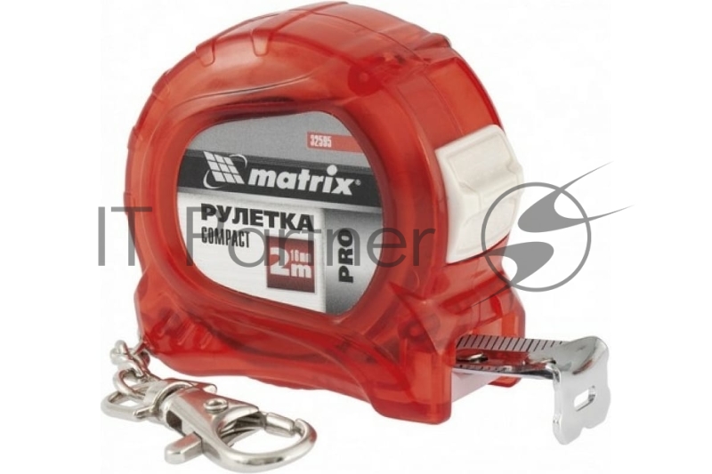 Рулетка Compact, 2 м x 16 мм, компактный размер, карабин-держатель, PRO// Matrix