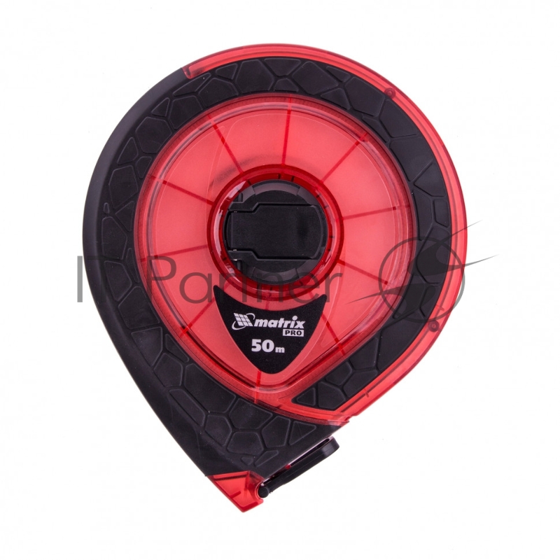 Рулетка геодезическая 50 м х 15 мм, закр. корп., фибергласс. лента, двухст. шкала, PRO// Matrix