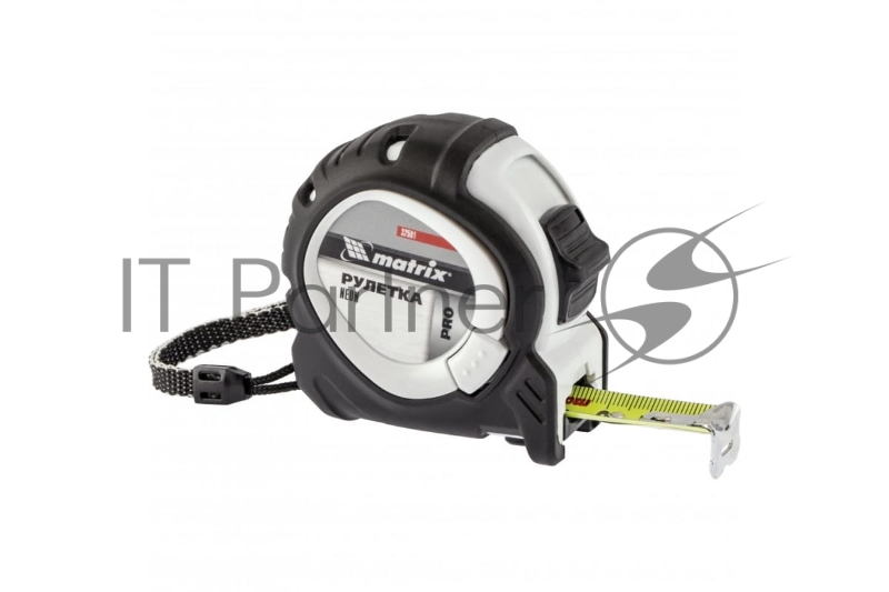 Рулетка Neon, 8 м x 25 мм, обрезиненный корпус, 3 фиксации, PRO// Matrix