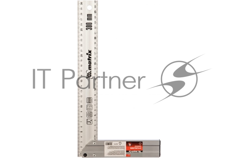 Угольник, 300 мм, алюминиевый, литой// Matrix