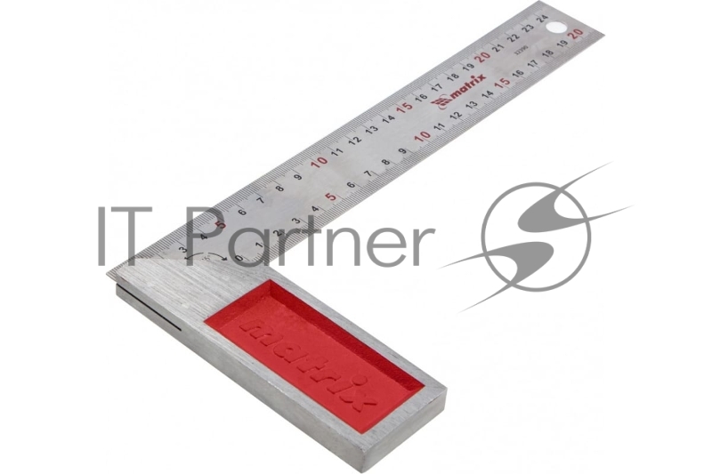 Угольник стальной, градуировка, 250 мм// Matrix