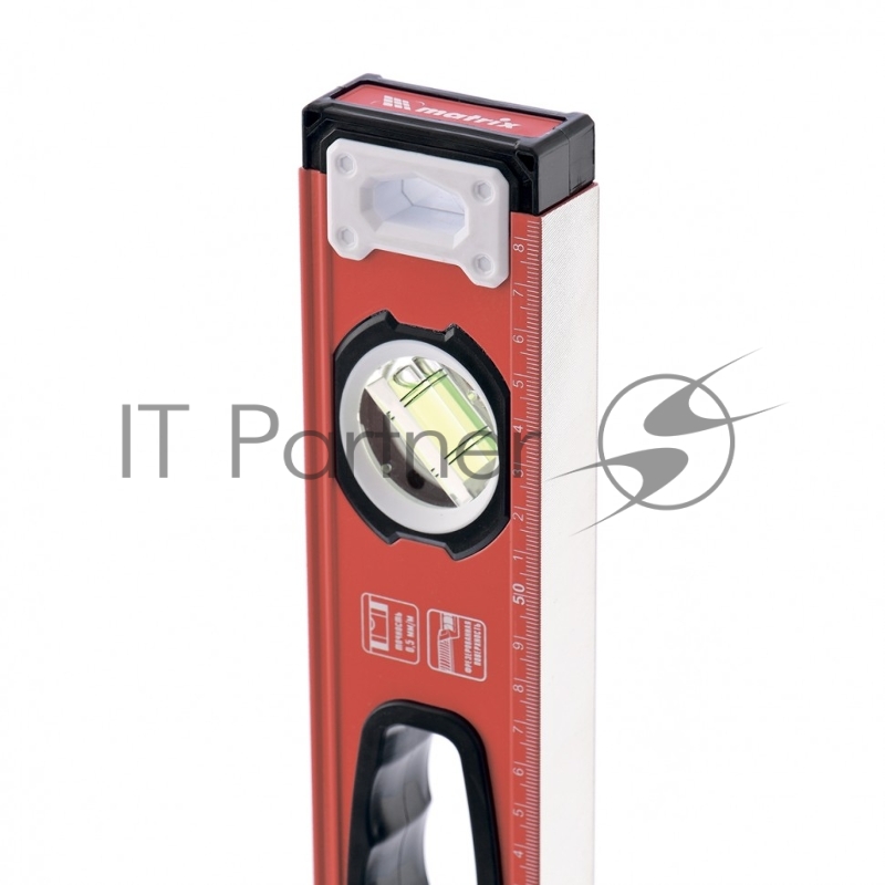 Уровень алюминиевый, фрезерованный, 3 глазка, рукоятки, 1500 мм// Matrix