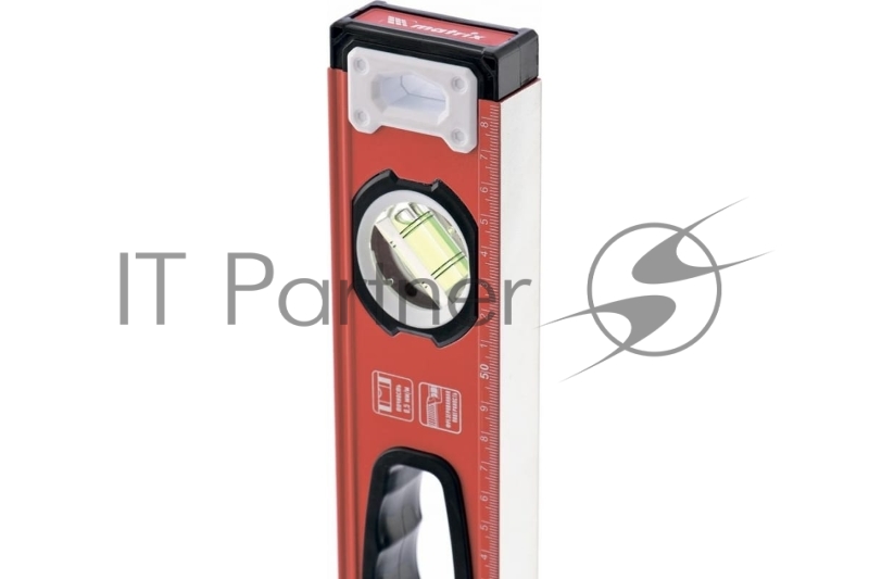 Уровень алюминиевый, фрезерованный, 3 глазка, рукоятки, 800 мм// Matrix