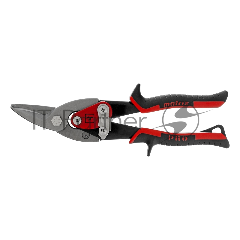 Ножницы по металлу, 250 мм, левый рез,сталь CRMO,двухкомпонентные рукоятки, PRO // Matrix