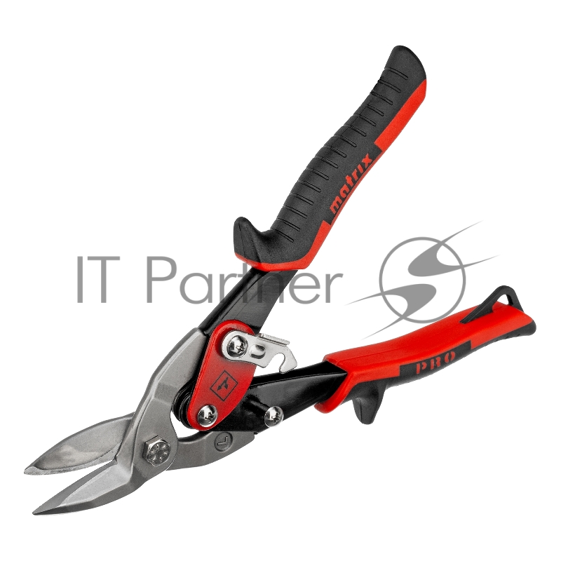 Ножницы по металлу, 250 мм, левый рез,сталь CRMO,двухкомпонентные рукоятки, PRO // Matrix