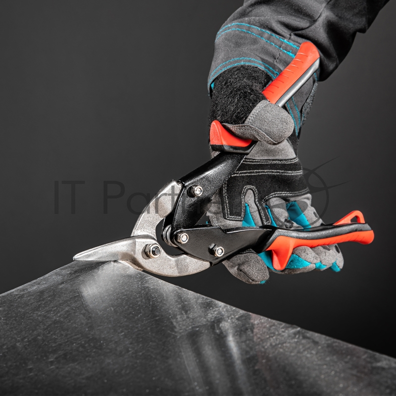 Ножницы по металлу, 250 мм, правые, обрезиненные рукоятки// Matrix