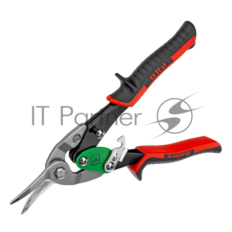 Ножницы по металлу, 250 мм, правый рез,сталь CRMO,двухкомпонентные рукоятки, PRO // Matrix