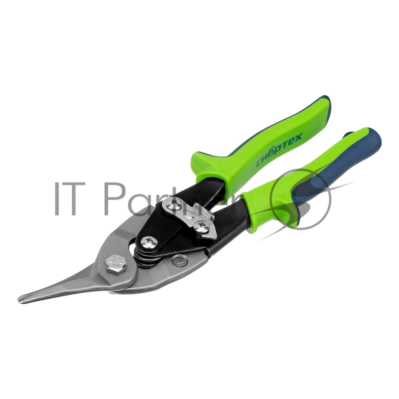 Ножницы по металлу, 250 мм, левый рез, сталь С55,двухкомпонентные рукоятки // СИБРТЕХ