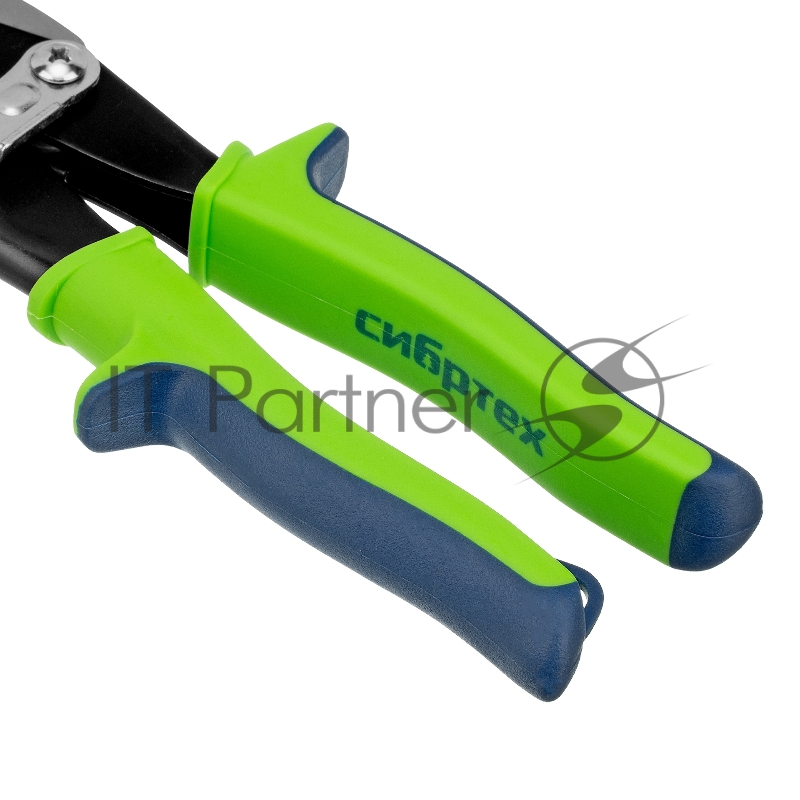 Ножницы по металлу, 250 мм, левый рез, сталь С55,двухкомпонентные рукоятки // СИБРТЕХ