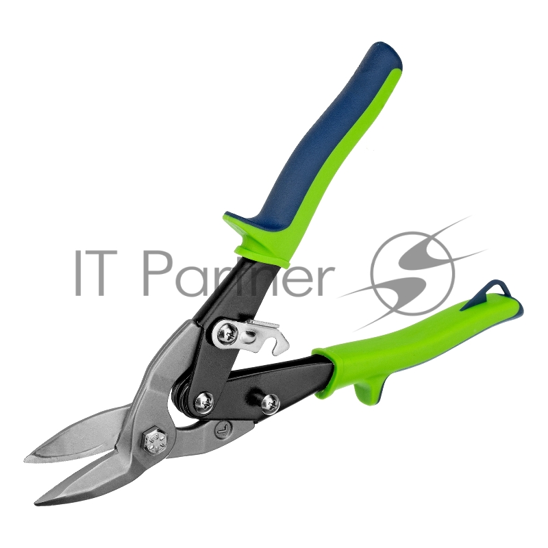 Ножницы по металлу, 250 мм, левый рез, сталь С55,двухкомпонентные рукоятки // СИБРТЕХ