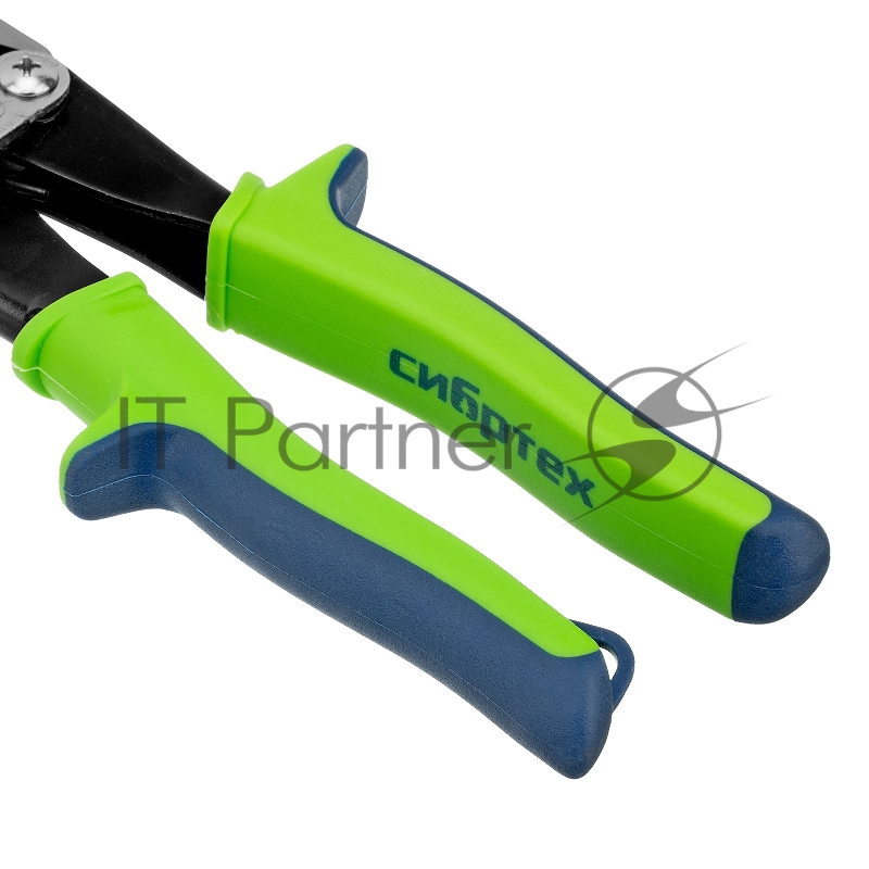 Ножницы по металлу, 250 мм, прямой рез, сталь С55,двухкомпонентные рукоятки // СИБРТЕХ