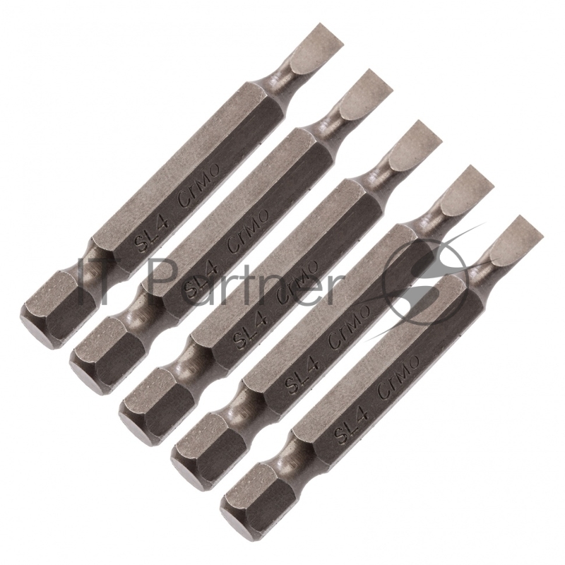 Набор бит СИБРТЕХ 11256 sl4x50 сталь crmo 5шт
