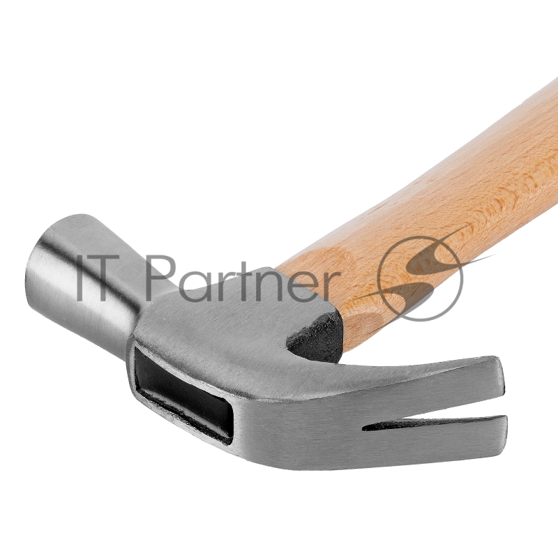 Молоток-гвоздодер SPARTA 104205 450г боек 27мм деревянная рукоятка