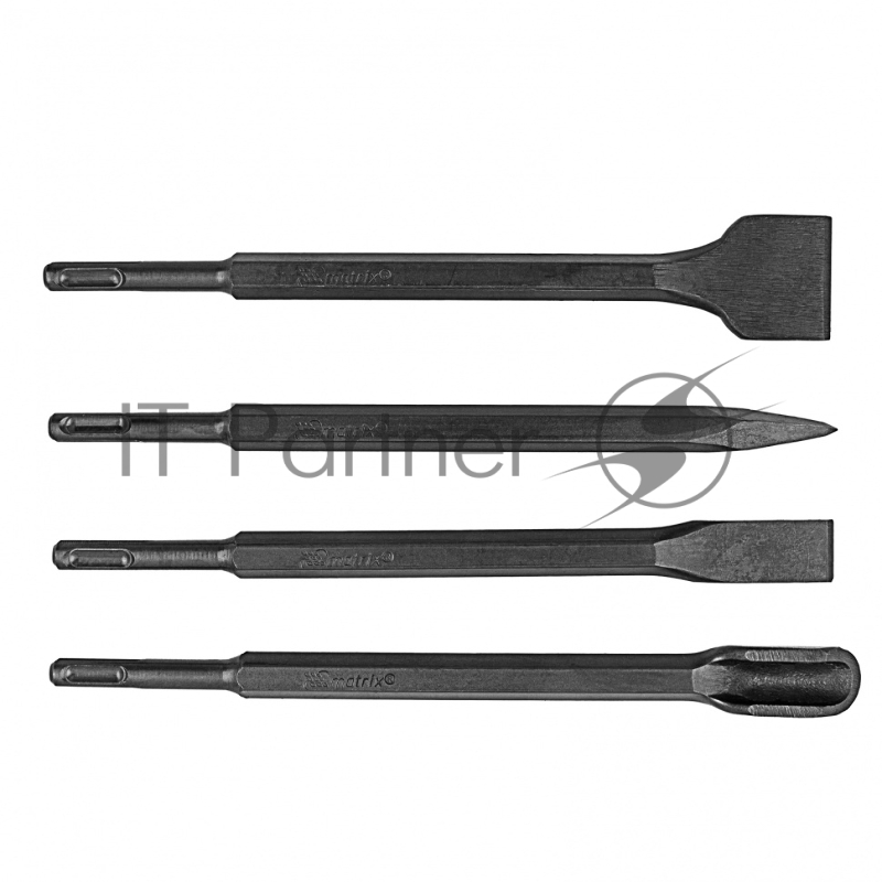 Набор буров по бетону, 6-8-10х160, 8-10-12х210, 10-12-14х260 мм, зубила 4шт., в боксе// Matrix