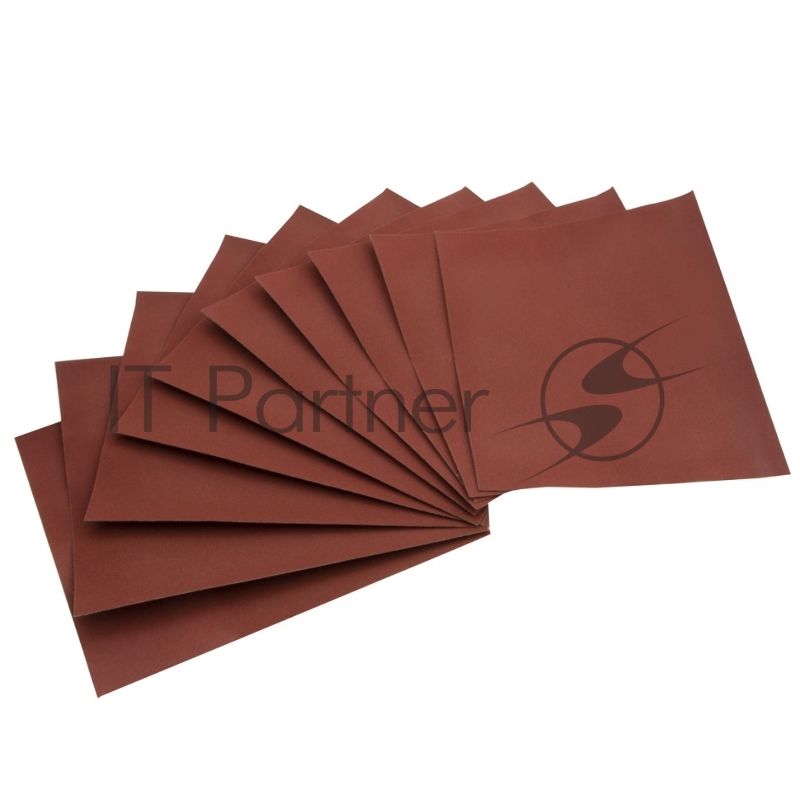 Шлифлист на бумажной основе, P 320, 230 х 280 мм, 10 шт., влагостойкий// Сибртех