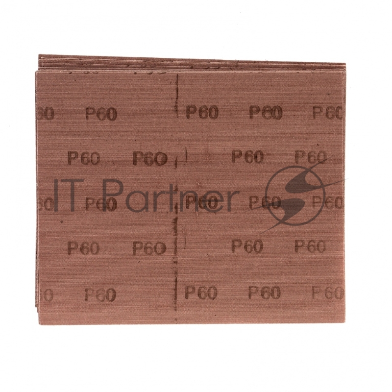 Шлифлист на тканевой основе, P 60, 230 х 280 мм, 10 шт., влагостойкий// Сибртех