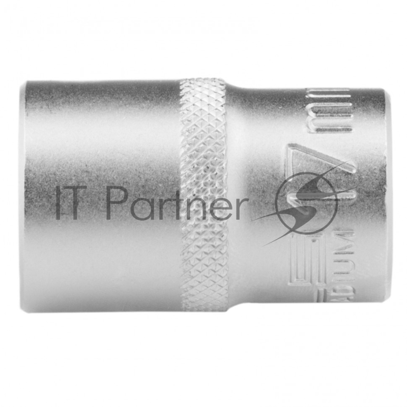Головка торцевая, 17 мм, 12-гранная, CrV, под квадрат 1/2, хромированная// Stels