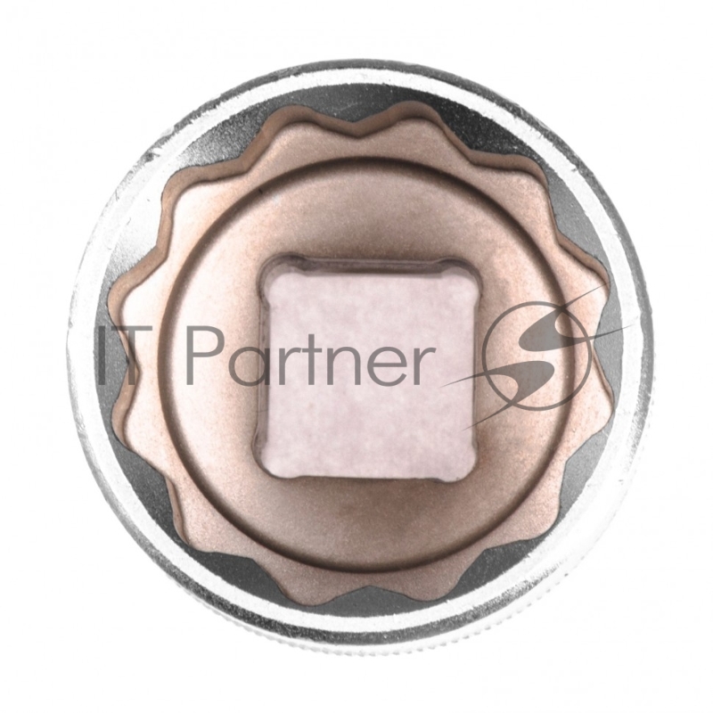 Головка торцевая, 30 мм, 12-гранная, CrV, под квадрат 1/2, хромированная// Stels