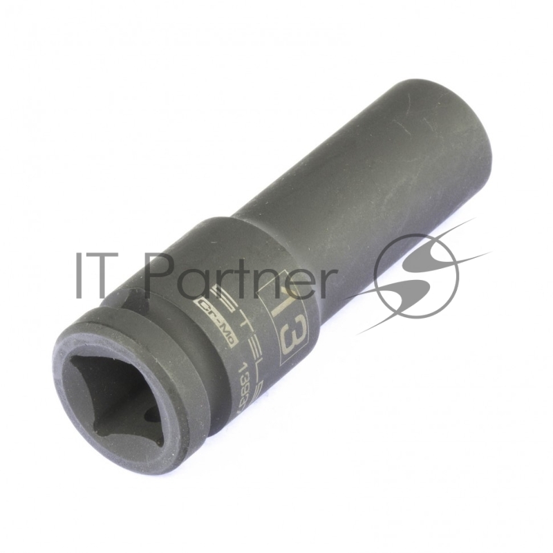 Головка ударная удлиненная шестигранная, 13 мм, 1/2, CrMo// Stels