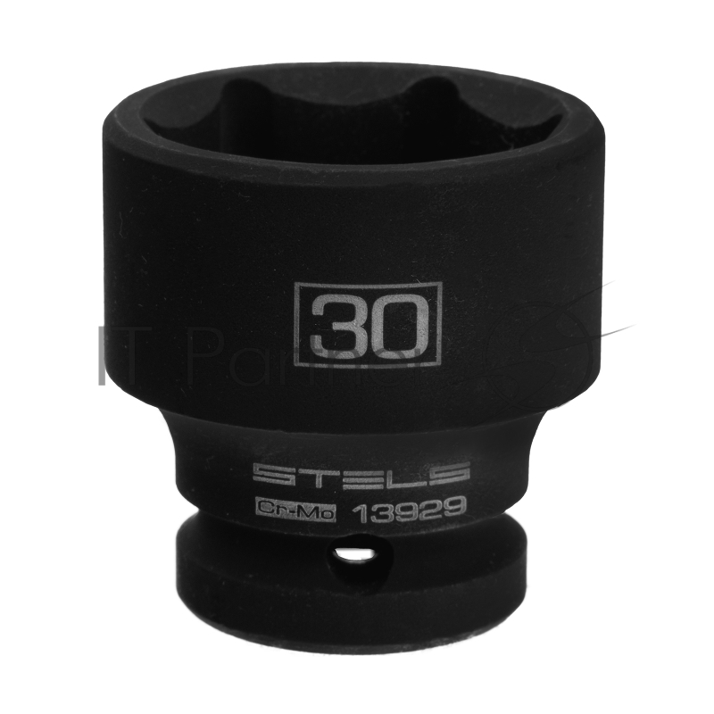 Головка ударная шестигранная, 30 мм, 1/2, CrMo// Stels