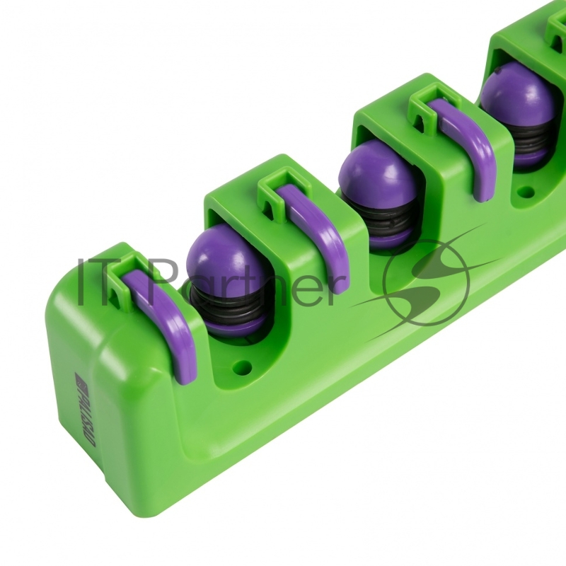 Пластиковый настенный держатель для садово-огородного инструмента, 5 ячеек, 6 крюков// Palisad