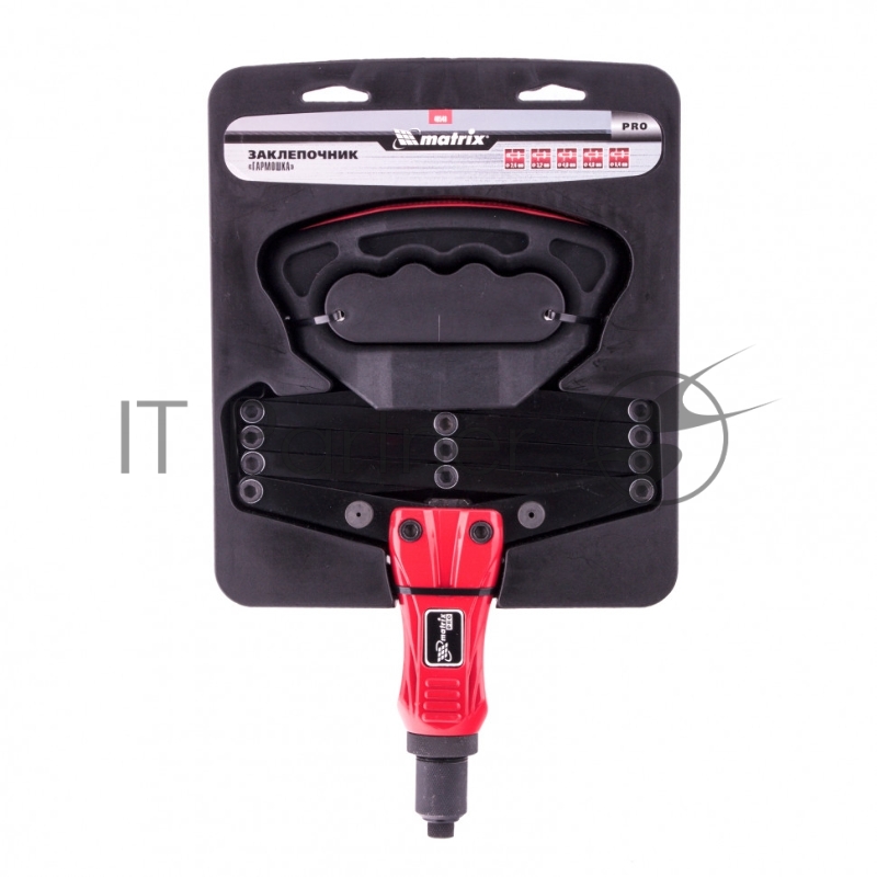 Заклепочник ручной, Гармошка, усиленный, заклепки 2,4-3,2-4,0-4,8-6,4 мм, PRO// Matrix