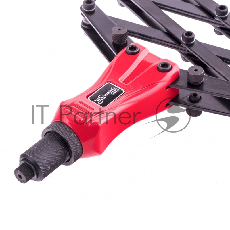 Заклепочник ручной, Гармошка, усиленный, заклепки 2,4-3,2-4,0-4,8-6,4 мм, PRO// Matrix