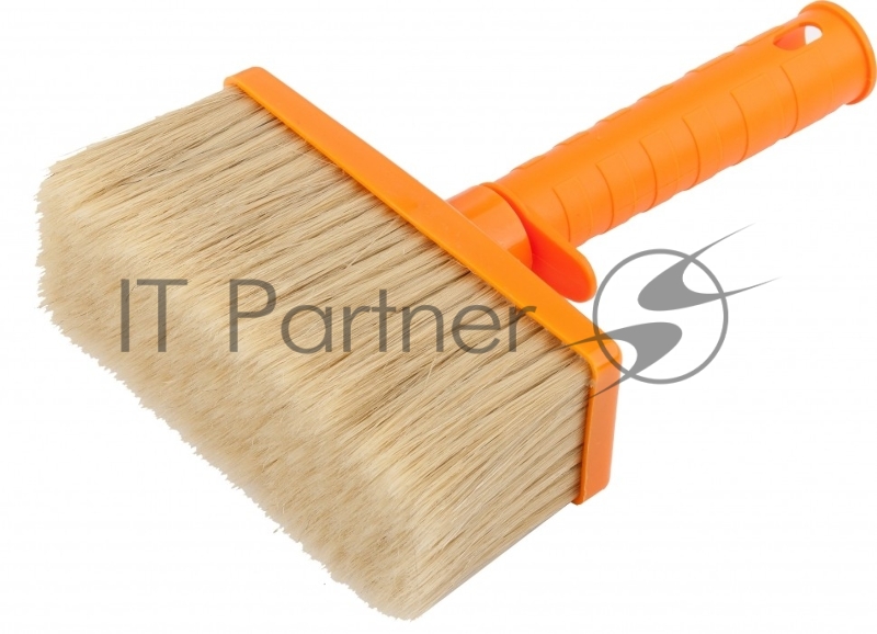 Кисть плоская для фасадных работ, 140х50 мм, натуральная щетина, пластиковая рукоятка// Matrix
