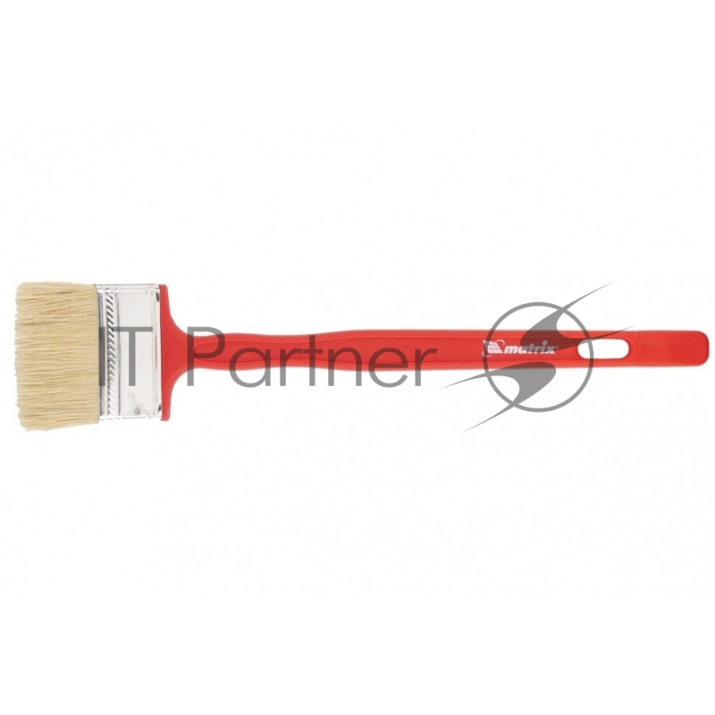 Кисть радиаторная для эмалей, 70х12 мм, натуральная щетина, пластиковая рукоятка// Matrix