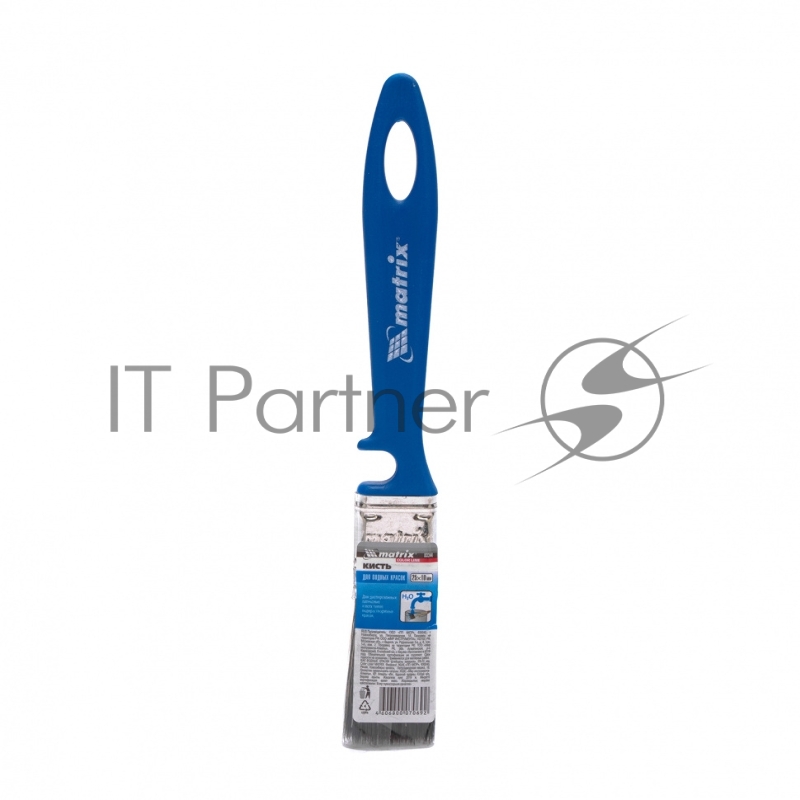Кисть флейцевая для водных красок, 25x10 мм, смешанная щетина, пластиковая рукоятка// Matrix