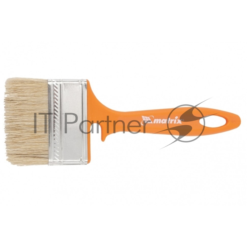 Кисть флейцевая для фасадных работ, 70х12 мм, натуральная щетина, пластиковая рукоятка// Matrix
